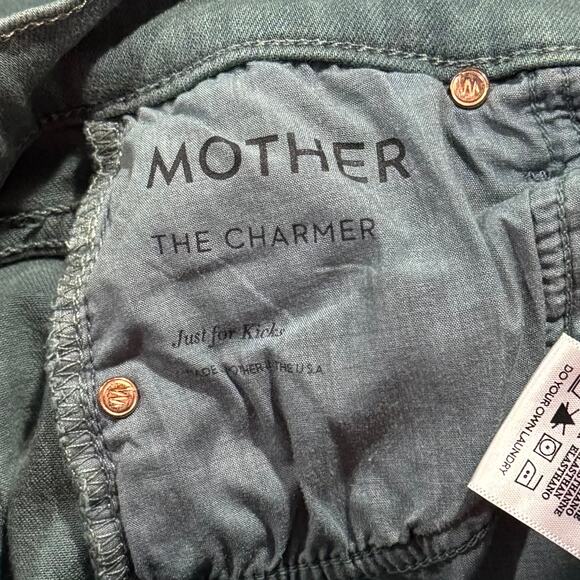 Mother Womens Jeans The Charmer Skinny Cottage Minimalist Earth Tone Green 24 - Picture 3 of 6